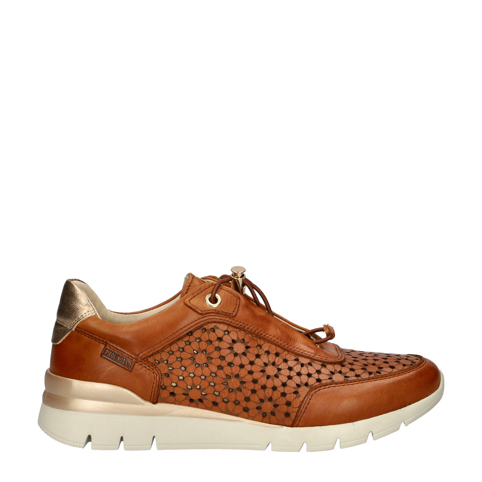 Pikolinos Cantabria leren veterschoenen cognac | wehkamp