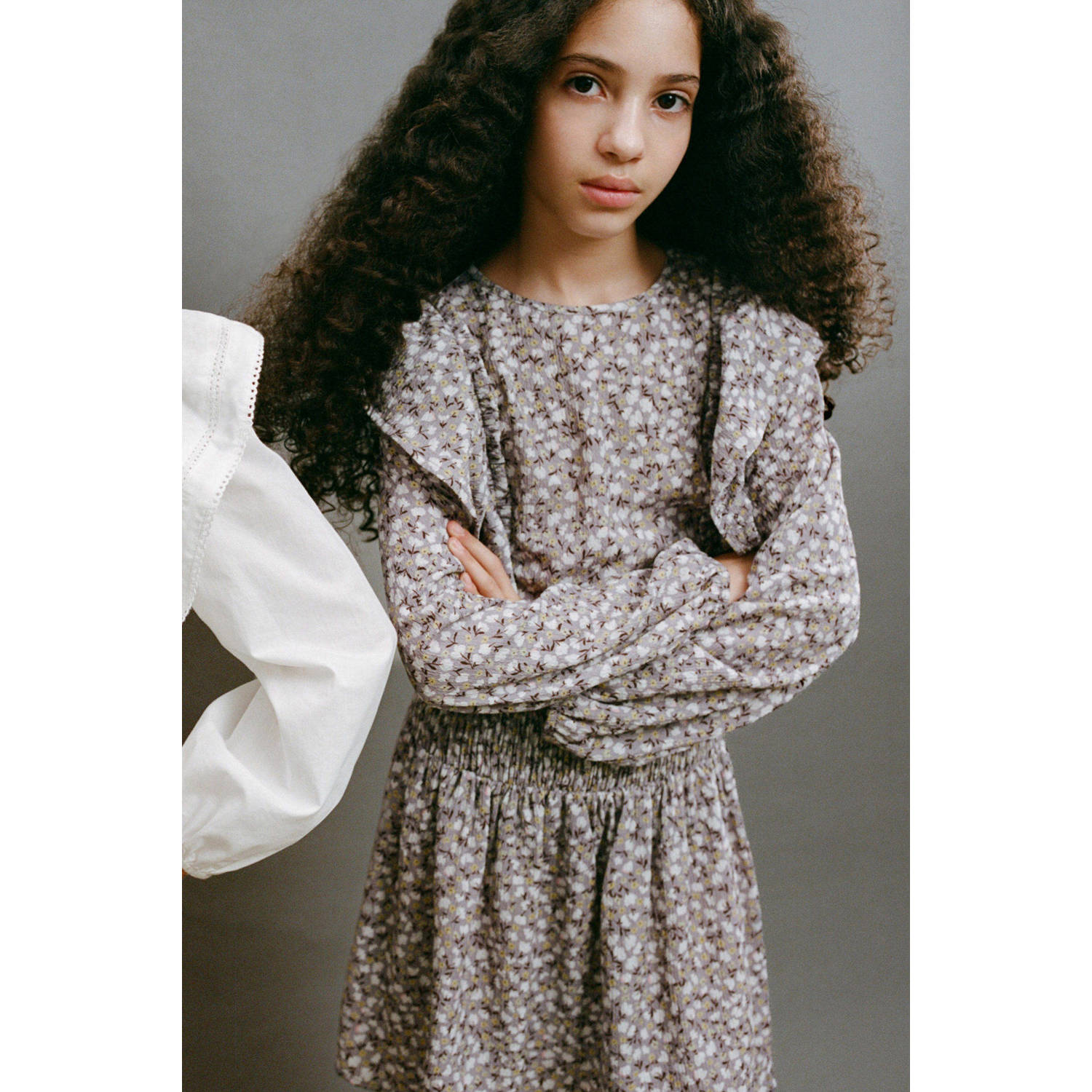 Mango Kids midi jurk paars