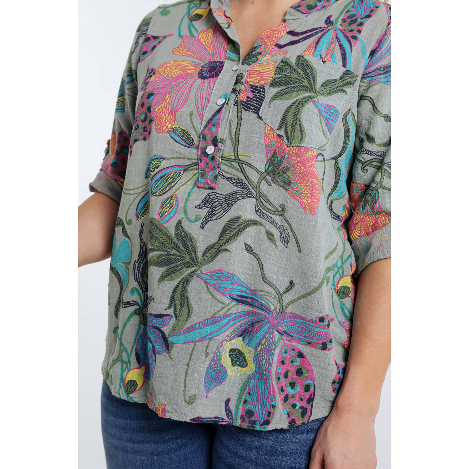 Paprika blousetop groen