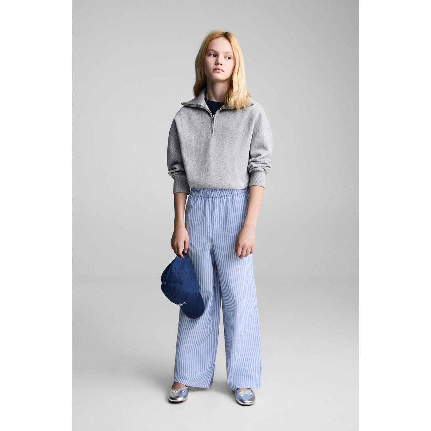 Mango Kids casual broek blauw