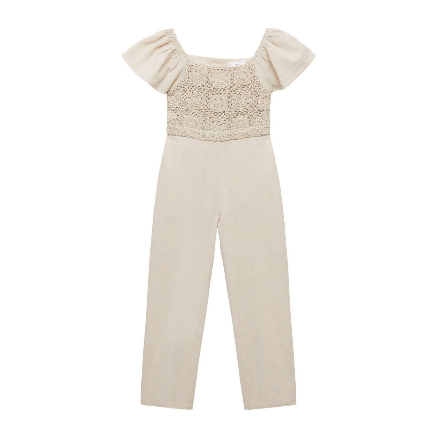 Mango Kids jumpsuit beige