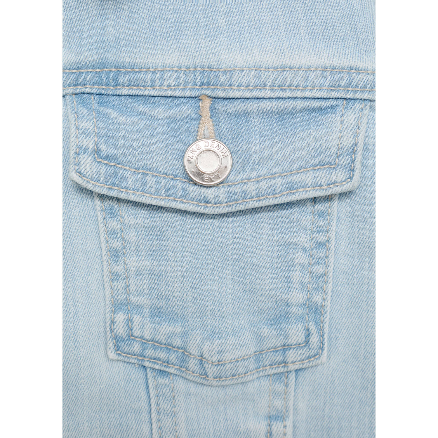 Mango Kids spijkerjas light blue denim