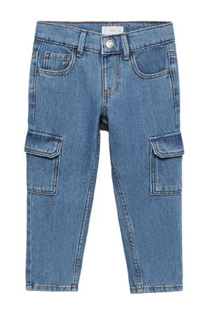 straight leg medium blue denim
