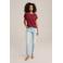 WE Fashion top donkerrood ajour