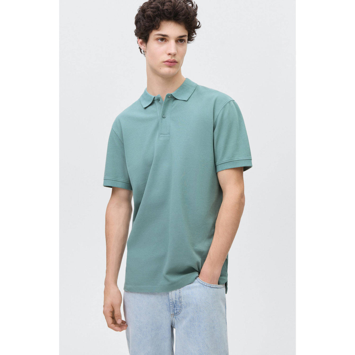 MANGO TEEN polo groen