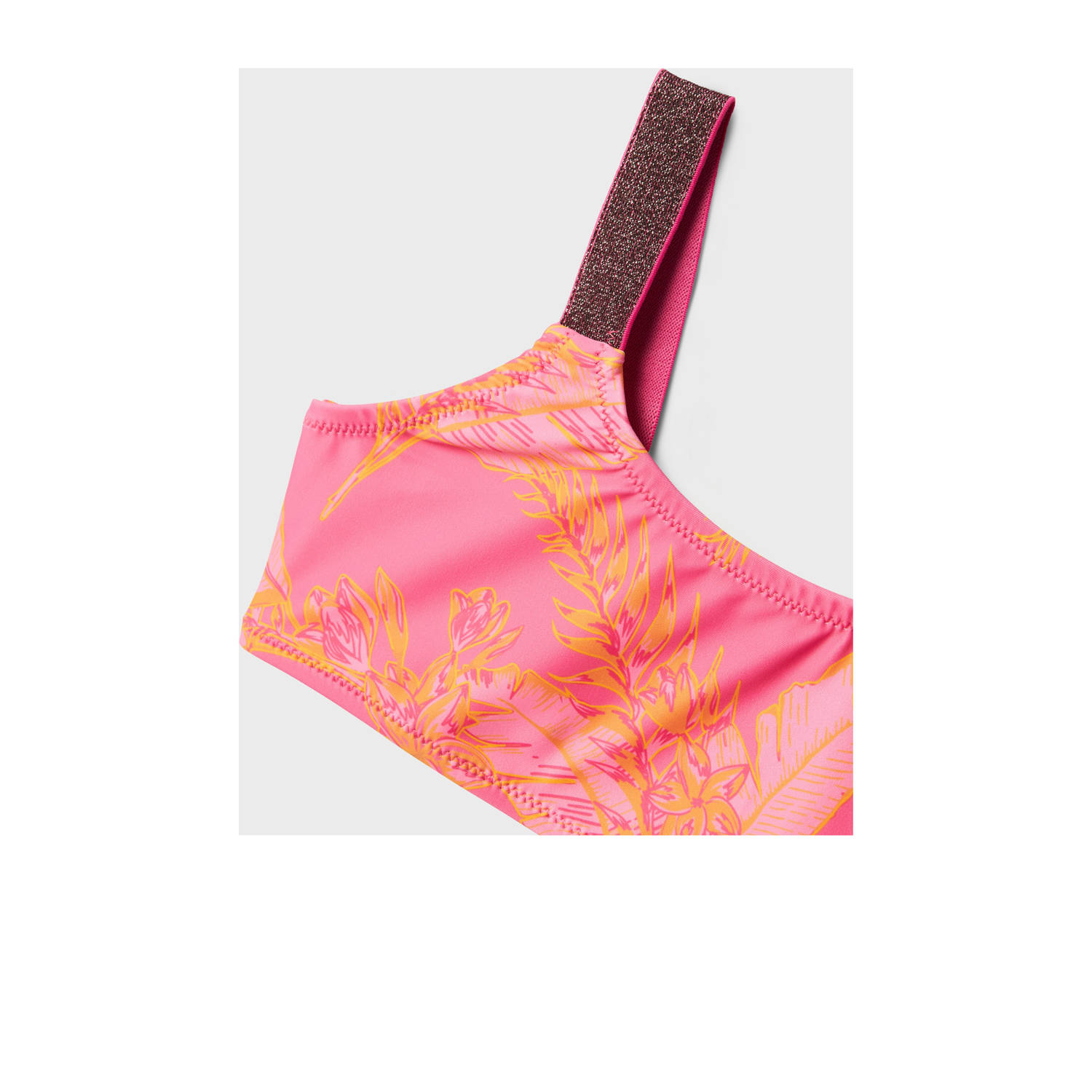 NAME IT KIDS crop bikini roze oranje