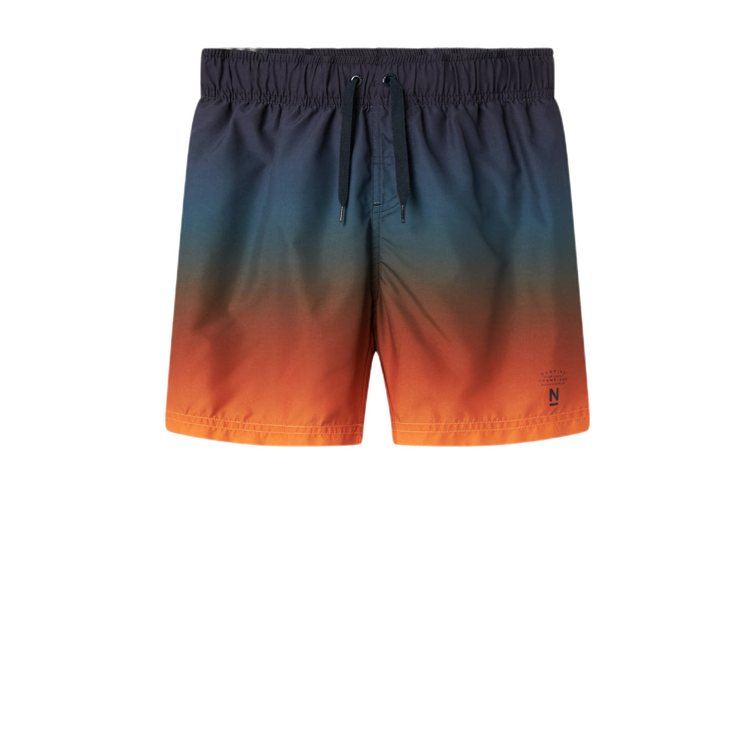 NAME IT KIDS zwemshort donkerblauw oranje