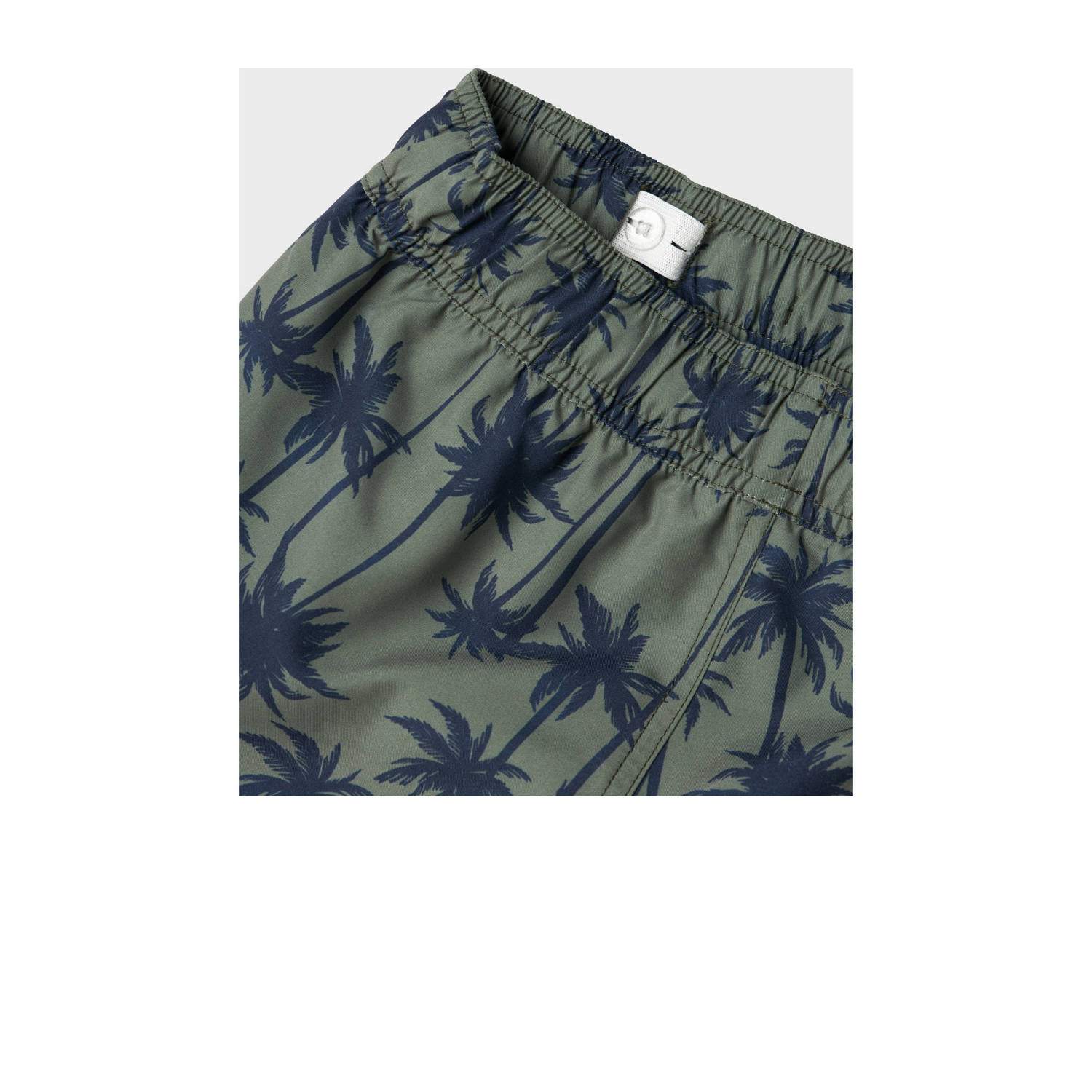 NAME IT KIDS zwemshort olijfgroen donkerblauw