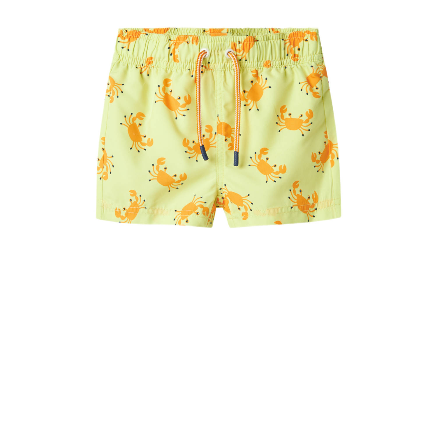 NAME IT MINI zwemshort geel oranje