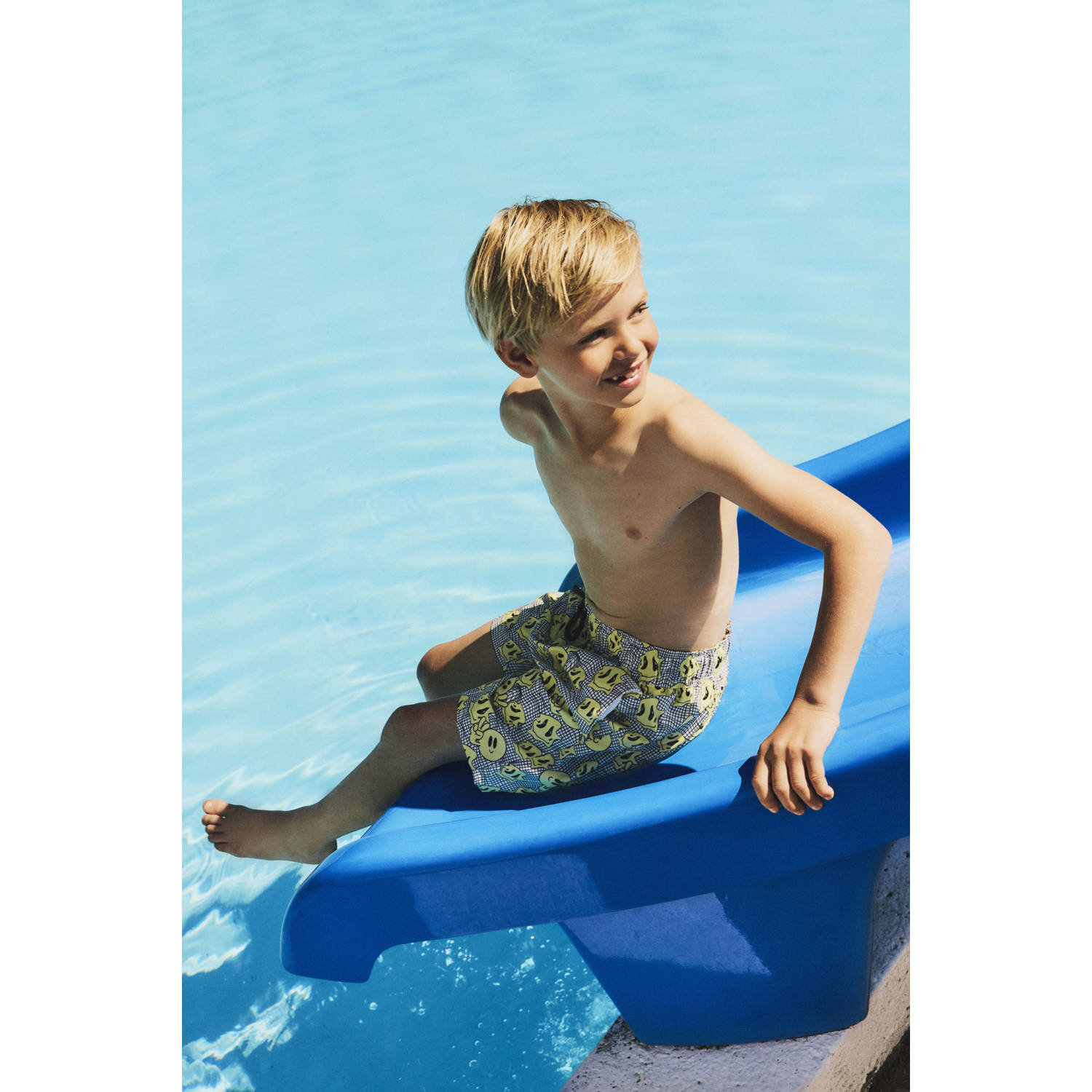 NAME IT KIDS zwemshort geel zwart