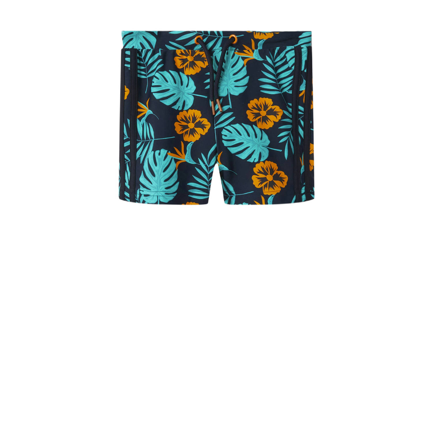 NAME IT KIDS zwemboxer donkerblauw turquoise oranje