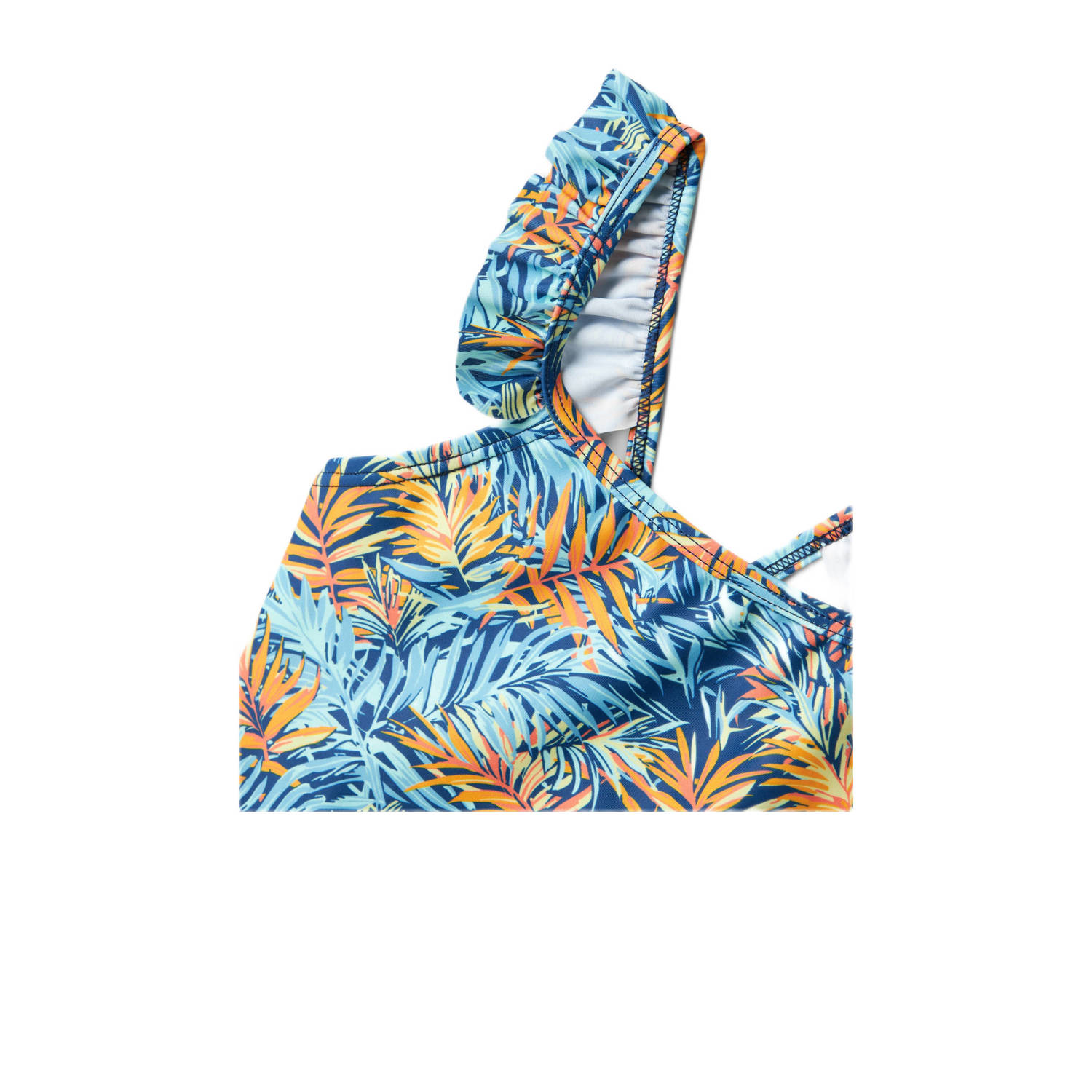 NAME IT KIDS badpak lichtblauw oranje
