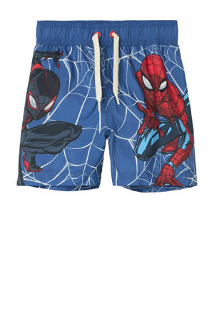 Spiderman zwemshort blauw/rood