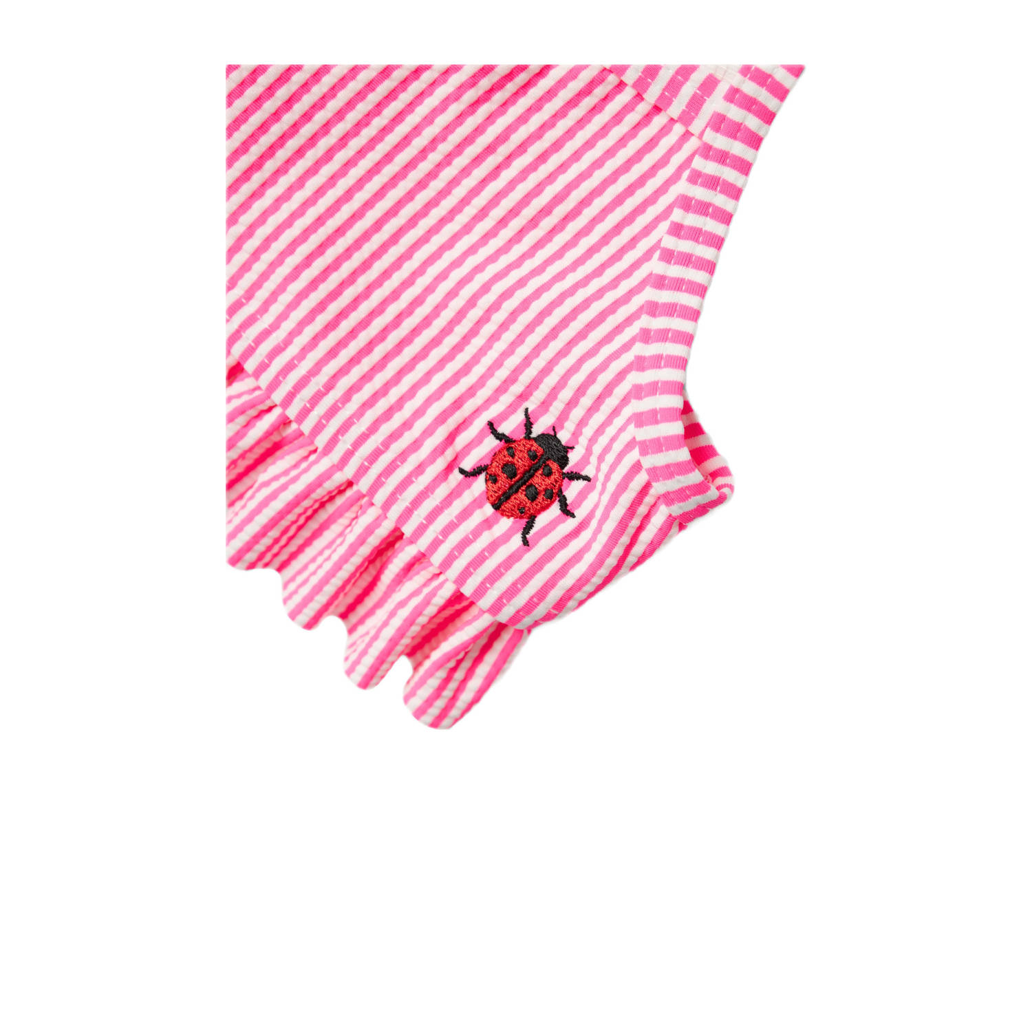 NAME IT MINI bikini met ruches roze wit
