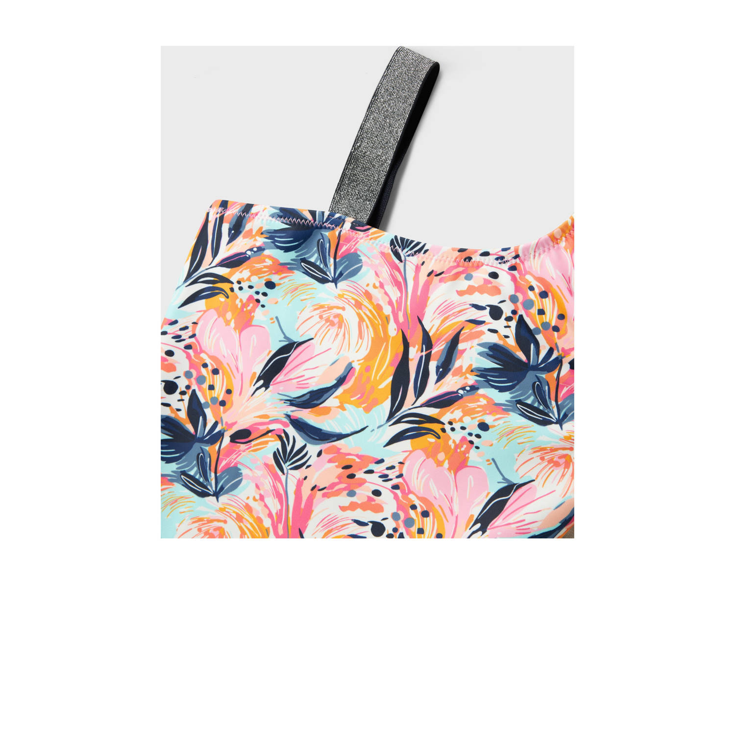 NAME IT KIDS badpak met bloemdessin roze multicolor
