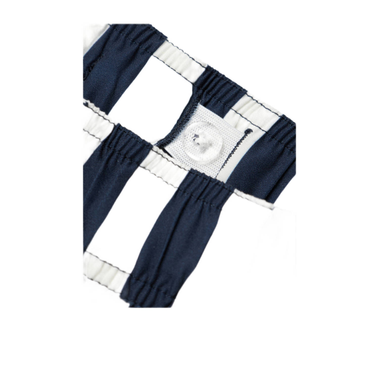 NAME IT KIDS zwemshort donkerblauw wit