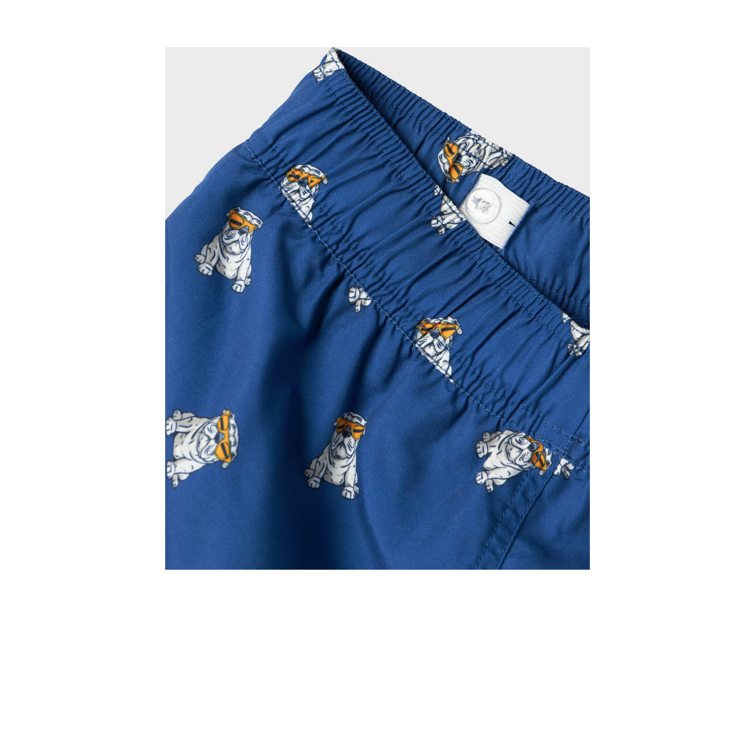 NAME IT KIDS zwemshort blauw wit