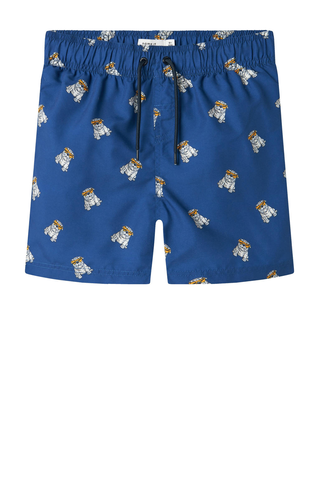NAME IT KIDS zwemshort blauw/wit