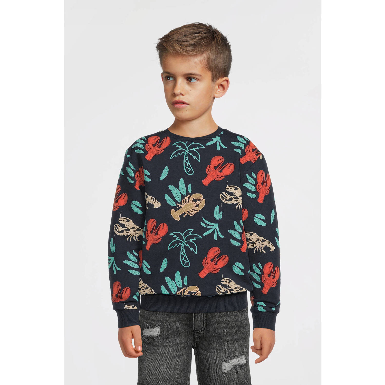 NAME IT MINI sweater donkerblauw
