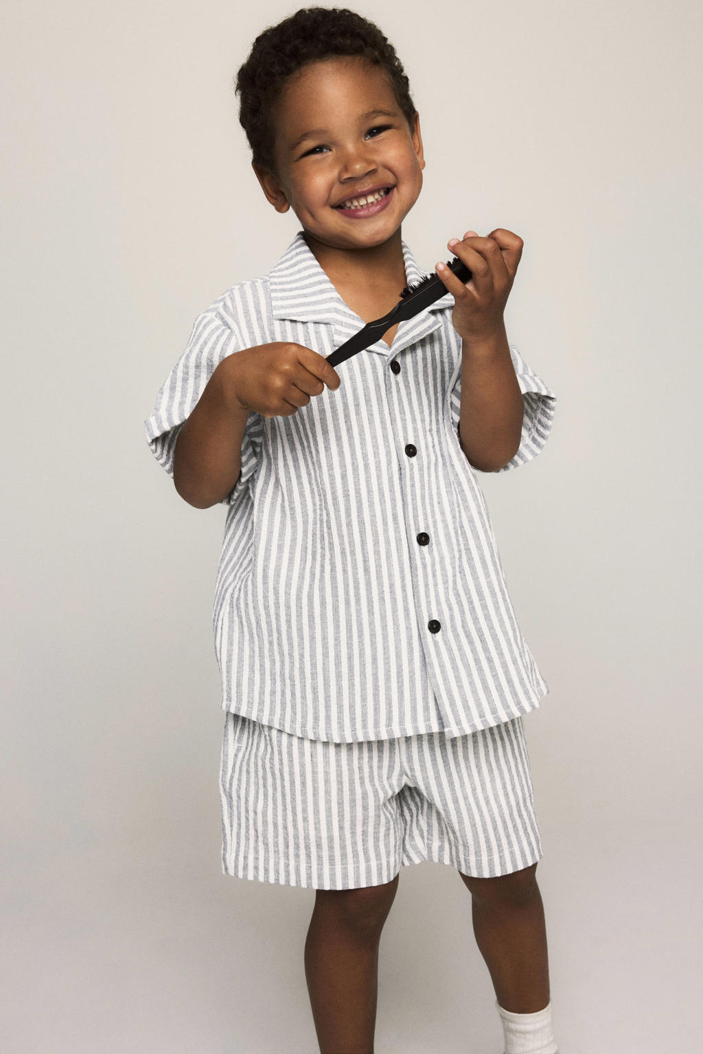 NAME IT MINI casual short donkerblauw/ecru