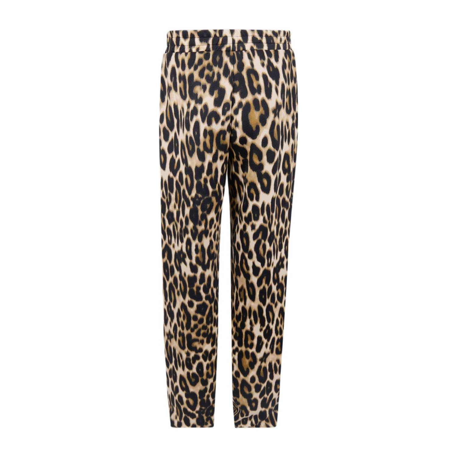 Shoeby straight casual broek met panterprint bruin