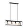 EGLO Eldrick Hanglamp - 4xE27 - 85 cm - industrieel - Staal - Zwart