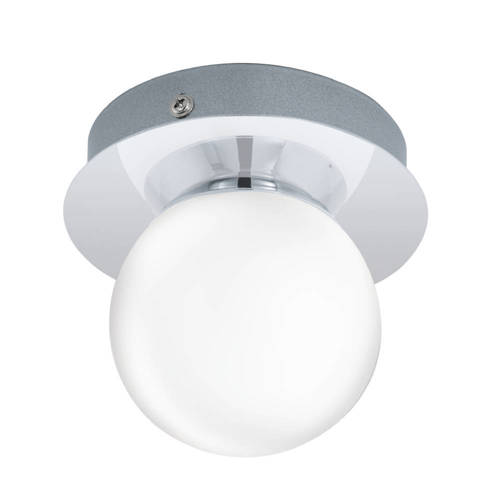 EGLO Mosiano plafondlamp - spiegellamp - LED - Ø 11 cm - Chroom afbeelding