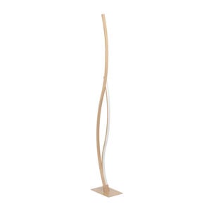 Grisolia Vloerlamp - LED - 129 cm - Bruin/Wit