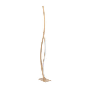 Grisolia Vloerlamp - LED - 129 cm - Bruin/Wit
