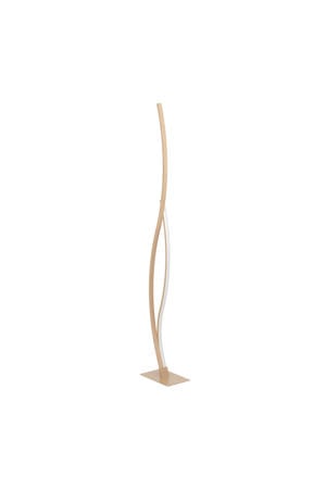 Grisolia Vloerlamp - LED - 129 cm - Bruin/Wit