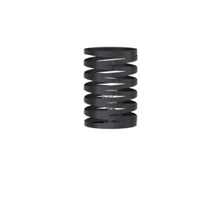 Cremella Tafellamp - E27 - 29 cm - industrieel - Staal - Zwart 