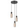 EGLO Majone Hanglamp - E27 - Ø 30 cm - Zwart/Grijs - Smoke Glas - Rookglas