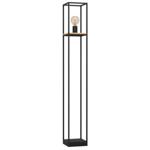 Libertad Vloerlamp - E27 - 128,5 cm - Zwart/Bruin