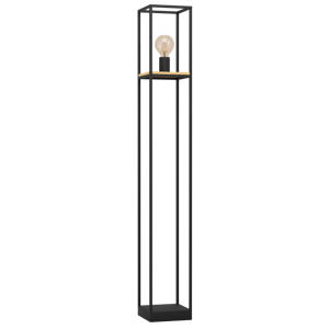 Libertad Vloerlamp - E27 - 128,5 cm - Zwart/Bruin