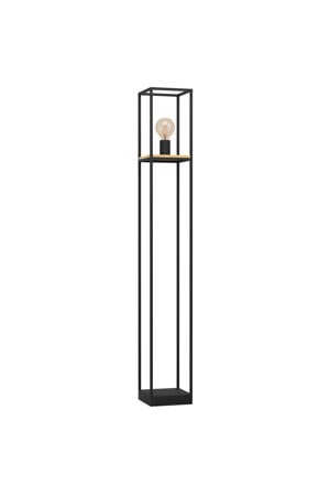 Libertad Vloerlamp - E27 - 128,5 cm - Zwart/Bruin