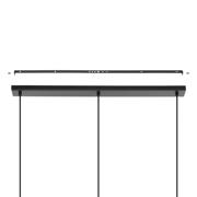 thumbnail: EGLO Hykeham Hanglamp - E27 - 91 cm - Staal/Bamboe - Zwart/Bruin