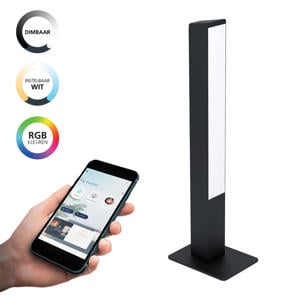 connect.z Simolaris-Z Smart Tafellamp - 51,5 cm - Zwart/Wit