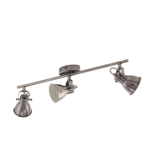 EGLO Seras Spot - GU10 - 3 lichts - 59,5 cm - Grijs/Crème afbeelding