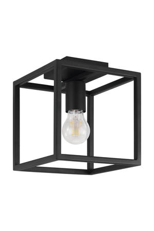 Eldrick Plafondlamp - E27 - 20 cm - Zwart