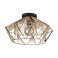 EGLO Adwickle Plafondlamp - E27 - Ø 44,5 cm - Zwart|Bruin