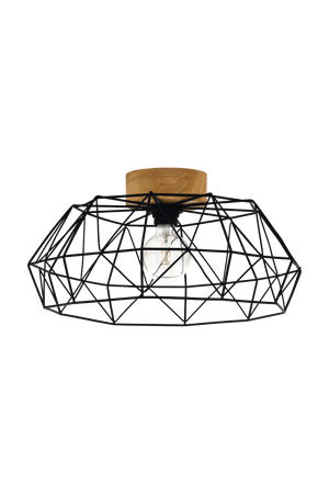 Padstow - Plafondlamp - E27 - Ø 45,5 cm - Zwart/Bruin 