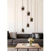 thumbnail: EGLO Ciampino Hanglamp - E27 - Ø 54 cm - Zwart/Grijs - Glas
