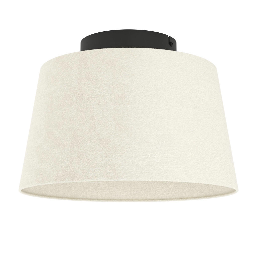 EGLO Febres Plafondlamp - E27 - Textiel - Zwart|Wit