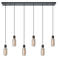 EGLO Majone Hanglamp - E27 - 138 cm - Zwart/Grijs - Smoke Glas - Rookglas