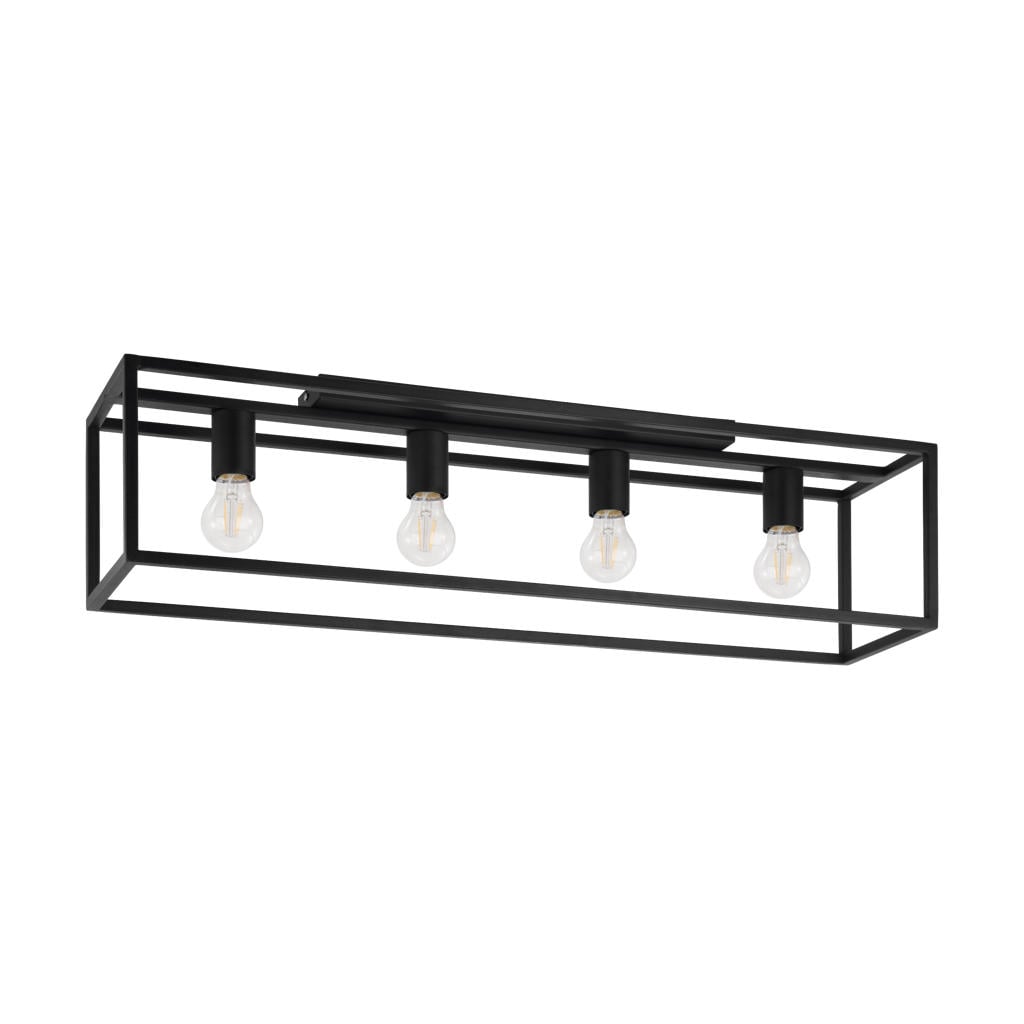 EGLO Eldrick Plafondlamp - E27 - 85 cm - Zwart