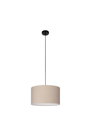 Feniglia Hanglamp - E27 - Ø 38 cm - Beige/Zwart - Linnen
