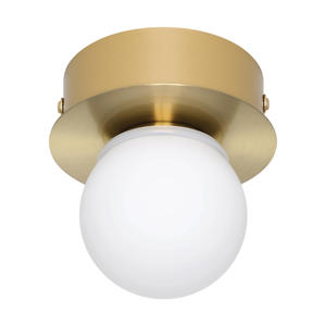 Mosiano Wandlamp - Plafondlamp - Spiegellamp - Badkamer - LED - Ø 11 cm  - Goud/Wit  