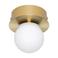 EGLO Mosiano Wandlamp - Plafondlamp - Spiegellamp - Badkamer - LED - Ø 11 cm - Goud|Wit