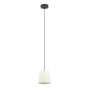 Febres Hanglamp - E27 - Textiel - Zwart/Wit