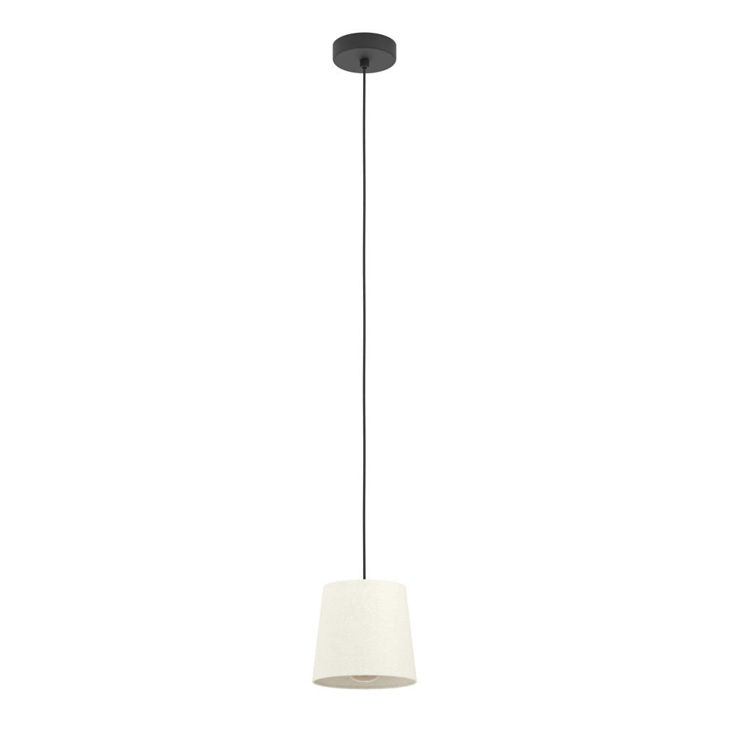EGLO Febres Hanglamp - E27 - Textiel - Zwart/Wit